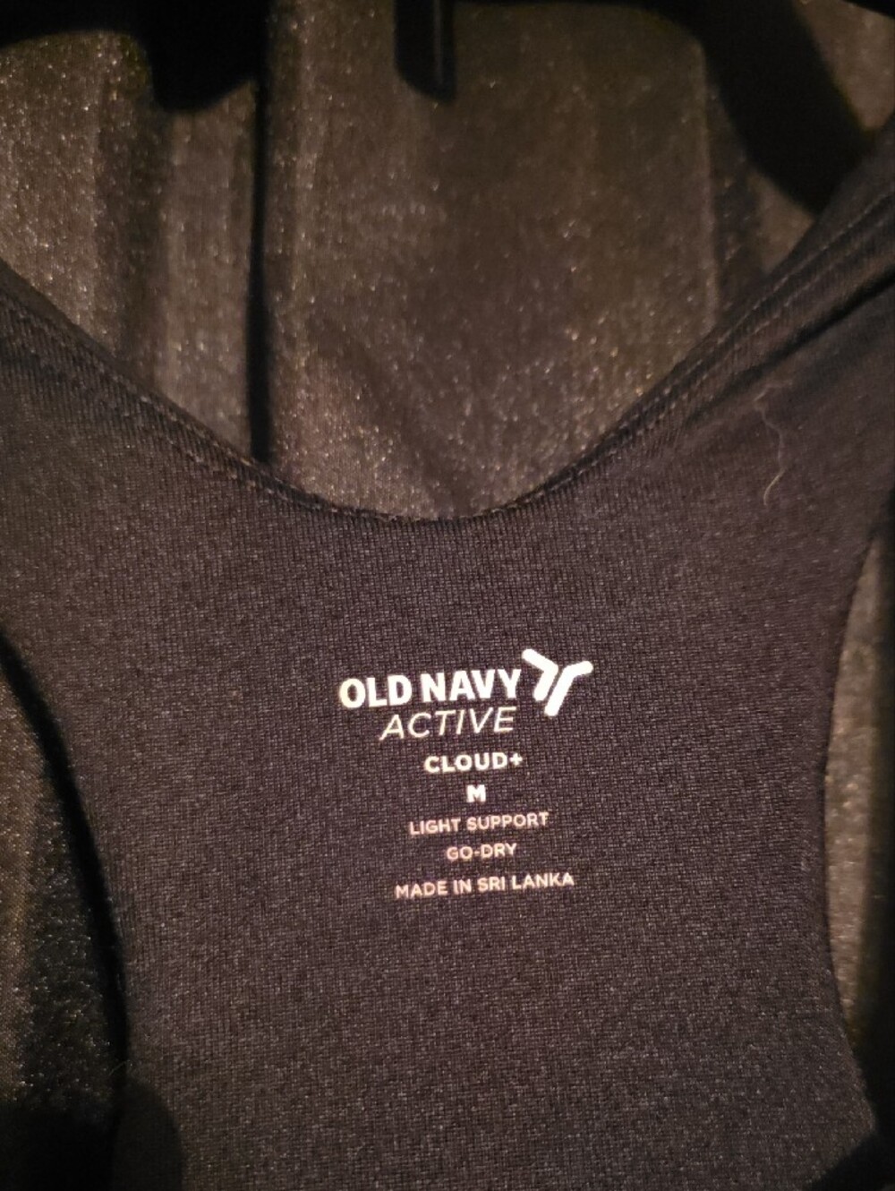 🟠Old Navy Black Racerback Crop Tank Top - Picture 2 of 3